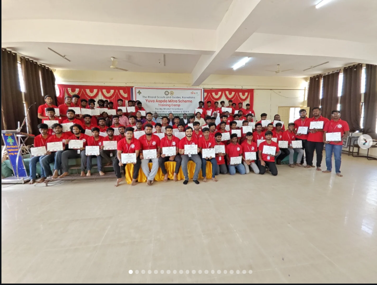 Youth Disaster Mitr Training Camp in Chikkaluwara